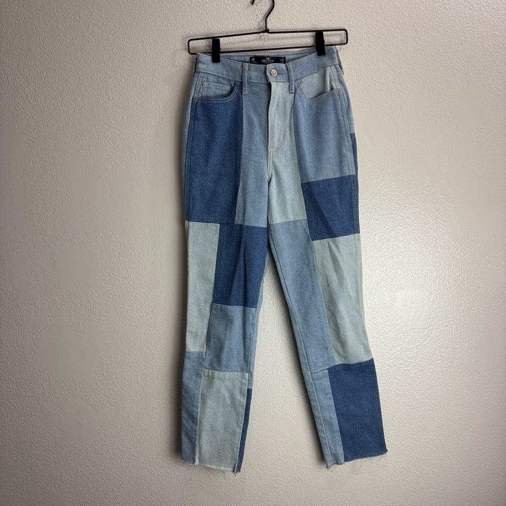 Hollister Vintage Denim Patch Pants Size 24X27